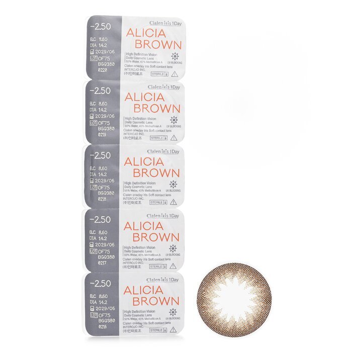 Clalen Iris 1Day Alicia Brown -2.50 5pcs x 1 strip
