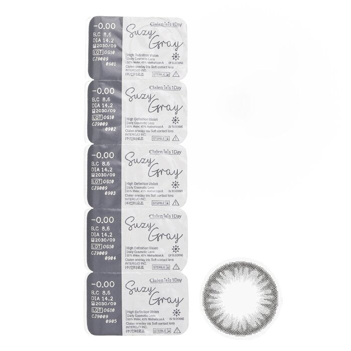 Clalen Iris 1Day Suzy Gray -0.00 5pcs x 1 strip