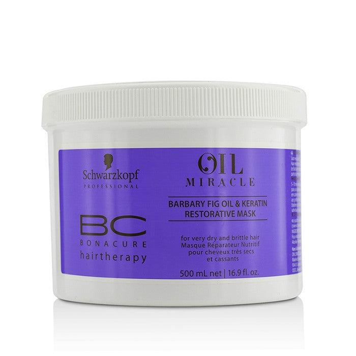 Schwarzkopf BC Bonacure Oil Miracle Barbary Fig Oil & Keratin Restorative Mask (For Very Dry and Brittle Hair) 500ml/16.9oz