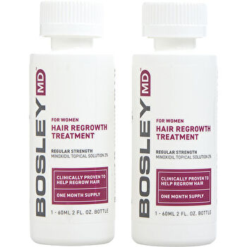Bosley Womens Hair Regrowth Treatment Spray (Minoxidil Topical Solution 2%) 60ml x 2