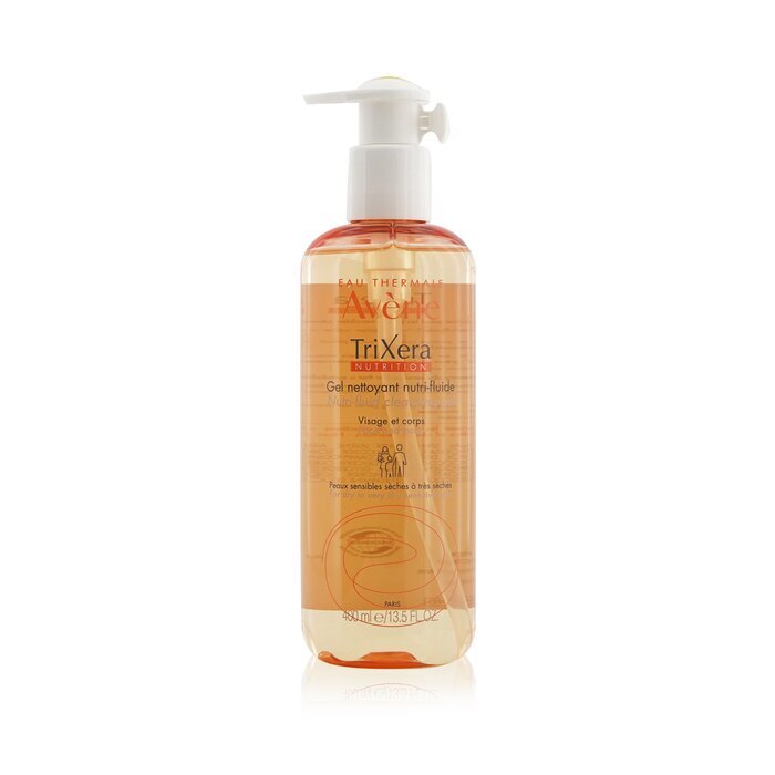 Avene TriXera Nutrition Nutri-Fluid Face & Body Cleanser - For Dry to Very Dry Sensitive Skin 400ml/13.5oz