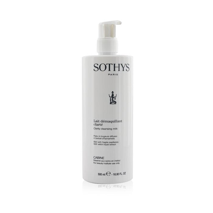 Sothys Clarity Cleansing Milk - For Skin With Fragile Capillaries, With Witch Hazel Extract (Salon Size) 500ml/16.9oz