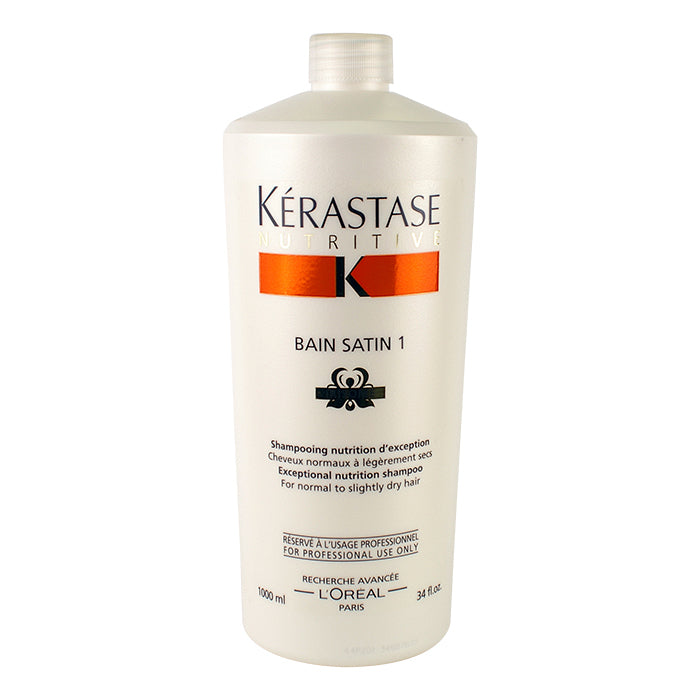 Kerastase Nutritive Bain Satin 1 Exceptional Nutrition Shampoo (For Normal to Slightly Dry Hair) 1000ml/34oz