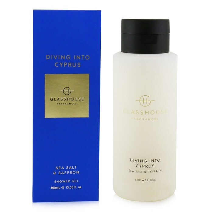 Glasshouse Shower Gel - Diving Into Cyprus (Sea Salt & Saffron) 400ml/13.53oz