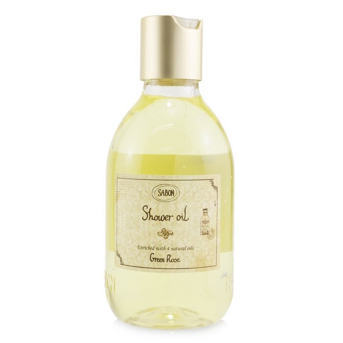 Sabon Shower Oil - Green Rose (Plastic Bottle) 300ml/10.5oz