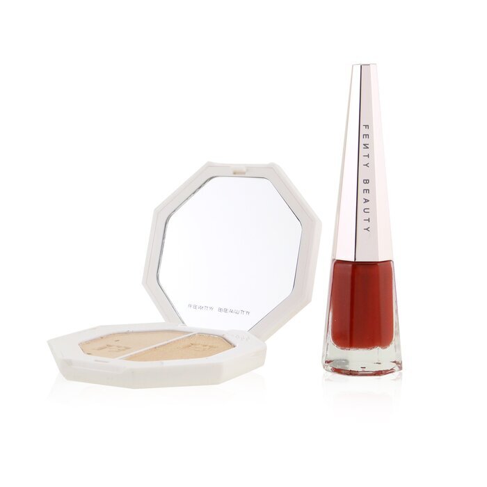 Fenty Beauty by Rihanna Stunna New Year Highlighter + Lip Set (1x Highlighter Duo 7g + 1x Stunna Lip Paint) 2pcs