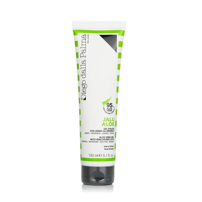 Diego Dalla Palma Milano Jalu Aloe - Aloe Vera Gel with Hyaluronic Acid - Face & Body 150ml/5.1oz