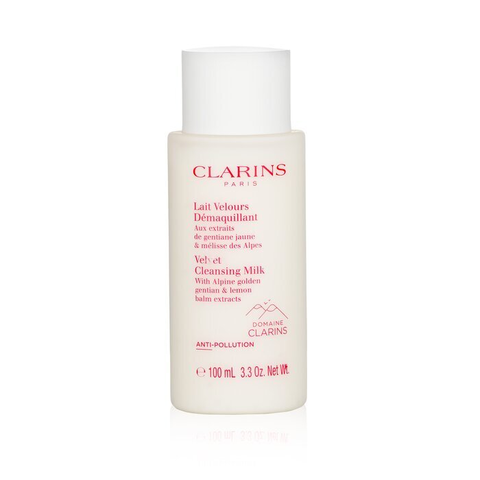 Clarins Velvet Cleansing Milk with Alpine Golden Gentian & Lemon Balm Extracts 100ml/3.3oz
