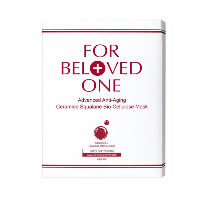 For Beloved One Advanced Anti-Aging - Ceramide Squalane Bio-Cellulose Mask 3sheets
