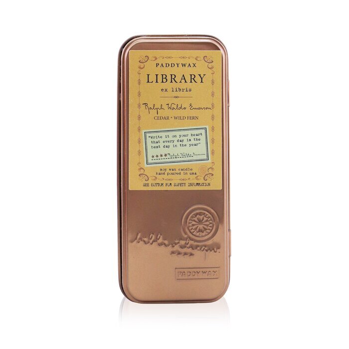 Paddywax Library Candle - Ralph Waldo Emerson 70g/2.5oz