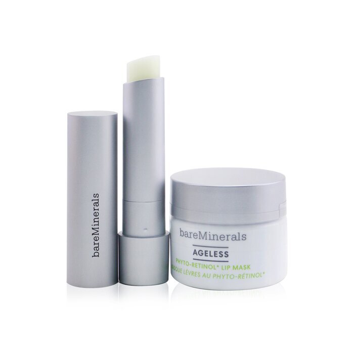 BareMinerals Day & Night Lip Care Duo: Ageless Phyto-Retinol Lip Balm 3.3g+ Ageless Phyto-Retinol Lip Mask 13g 2pcs