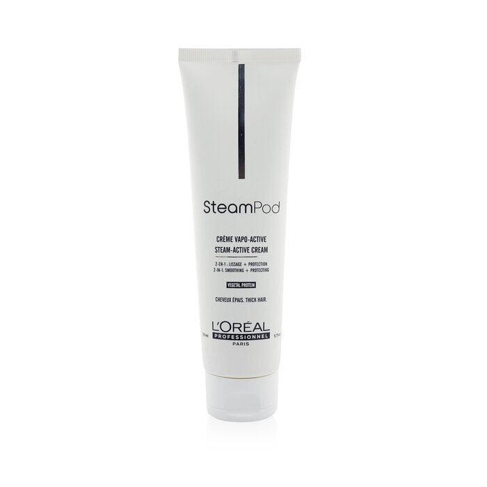 L'Oreal Professionnel Steampod Steam Active Cream (Smoothing + Protecting) (For Thick Hair) 150ml/5.1oz