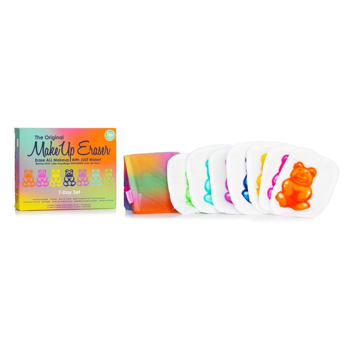 Gummy Bear 7 Day Set (7x Mini MakeUp Eraser Cloth + 1x Bag) 7pcs+1bag