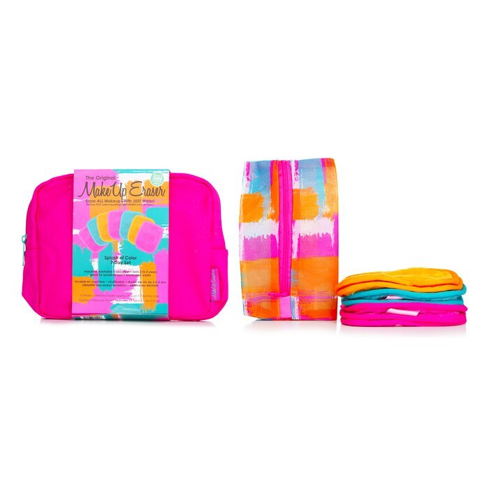 Splash of Color 7 Day Set (7x Mini MakeUp Eraser Cloth + 1x Bag) 7pcs+1bag