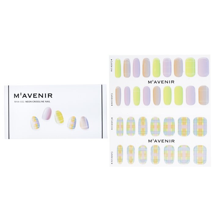 Mavenir Nail Sticker - # Neon Crossline Nail 32pcs