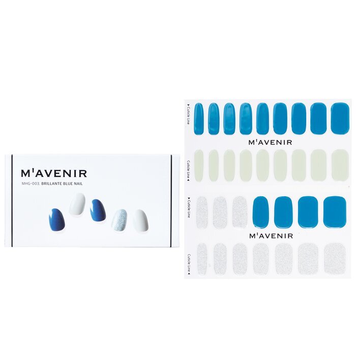 Mavenir Nail Sticker - # Brillante Blue Nail 32pcs
