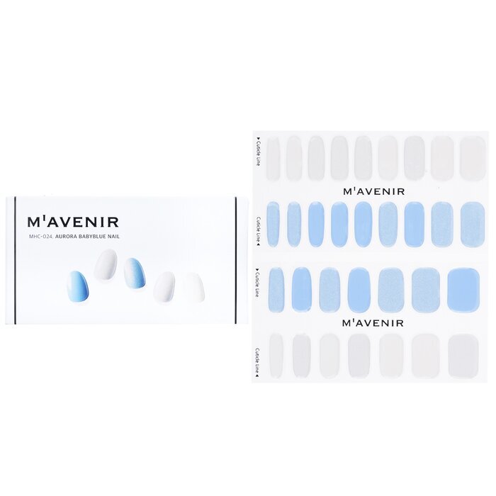 Mavenir Nail Sticker - # Aurora Babyblue Nail 32pcs