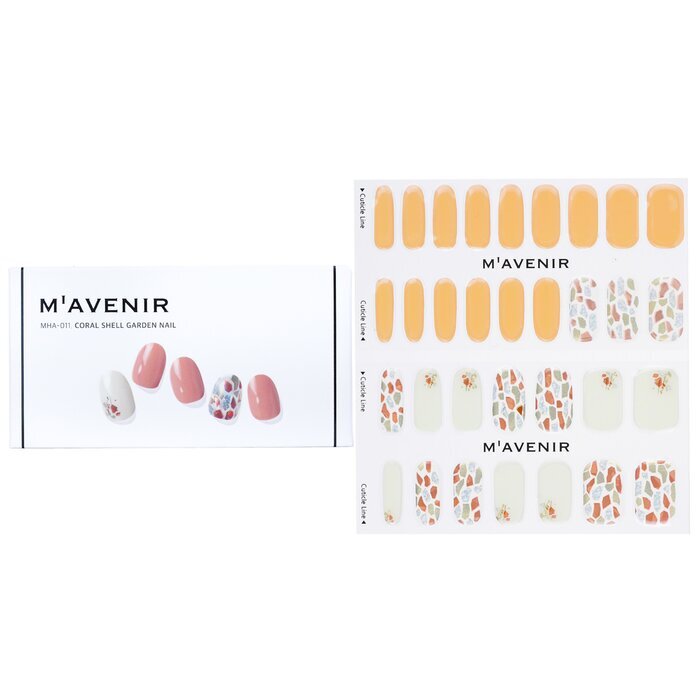 Mavenir Nail Sticker - # Coral Shell Garden Nail 32pcs