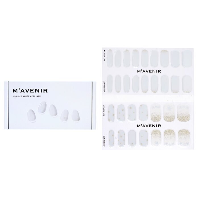 Mavenir Nail Sticker - # White April Nail 32pcs