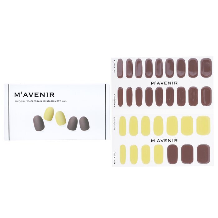 Mavenir Nail Sticker - # Wholegrain Mustard Matt Nail 32pcs
