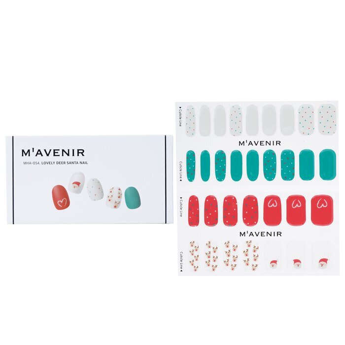 Mavenir Nail Sticker - # Lovely Deer Santa Nail 32pcs