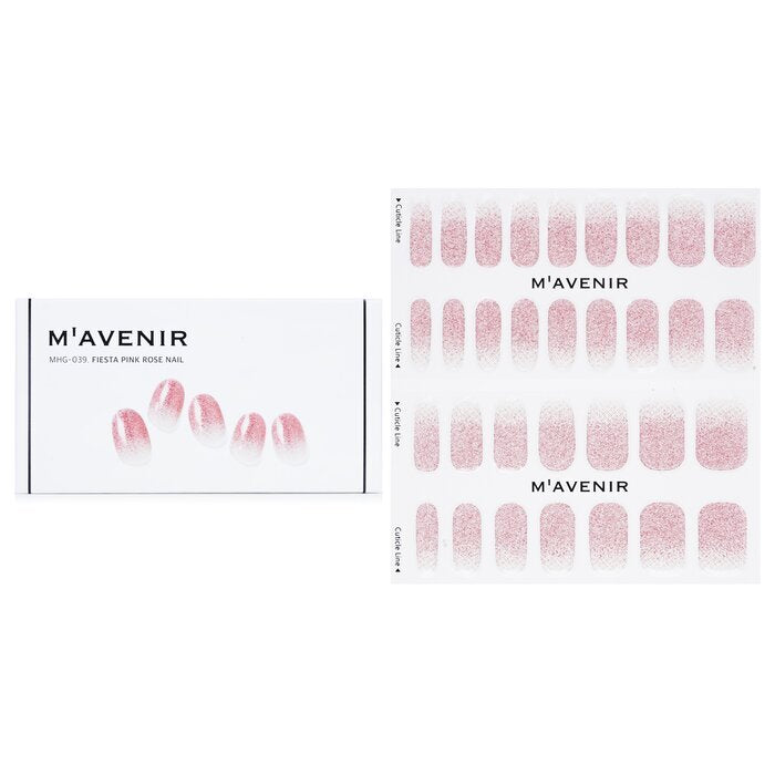 Mavenir Nail Sticker - # Fiesta Pink Rose Nail 32pcs