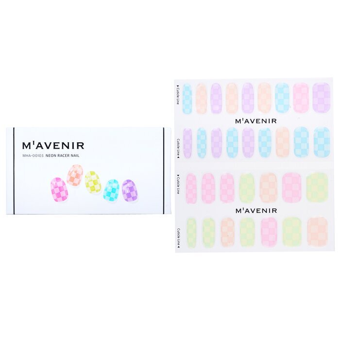 Mavenir Nail Sticker - # Neon Racer Nail 32pcs