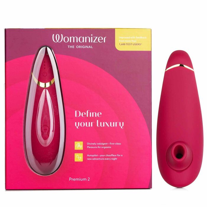 WOMANIZER Premium 2 Clitoral Stimulator - # Bordeaux 1pc