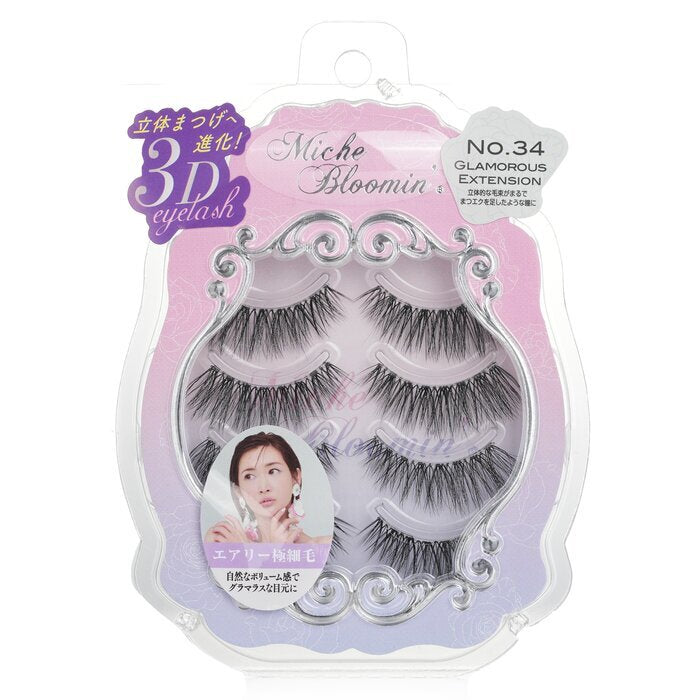 Miche Bloomin' 3D Eyelash - # 34 Glamorous Extension 4pairs