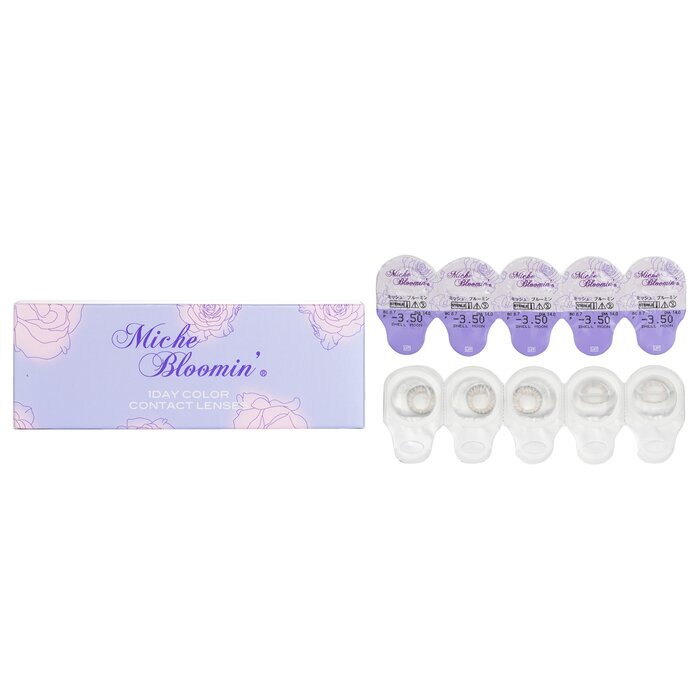 Miche Bloomin' Quarter Veil 1 Day Color Contact Lenses (106 Shell Moon) - - 3.50 10pcs