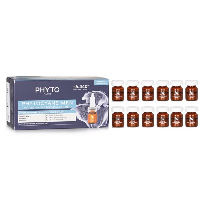 PhytoCyane Anti-Hair Loss Treatment (For Men) 12x3.5ml/0.11oz