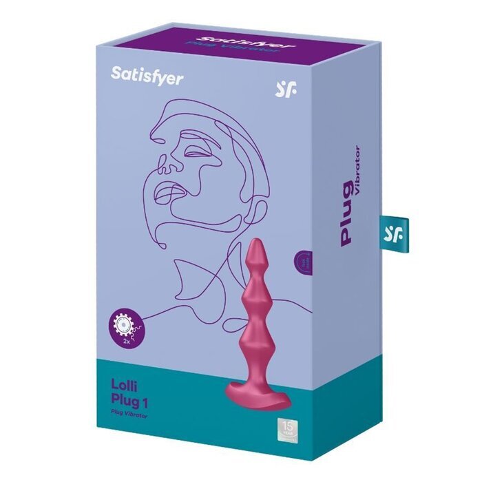 Satisfyer Lolli plug 1 Plug Vibrator - # Rose Pink 1pc