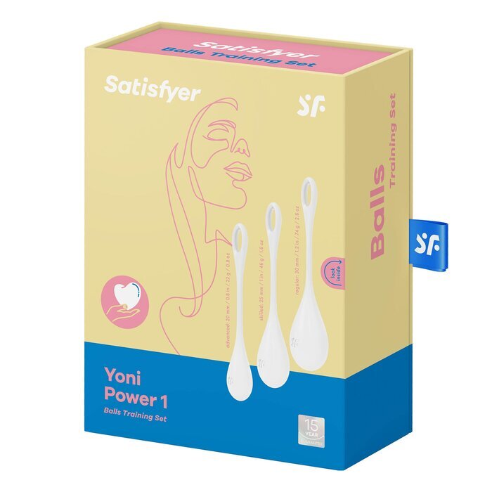 Satisfyer Yoni Power 1 Training Set - # White 1pc