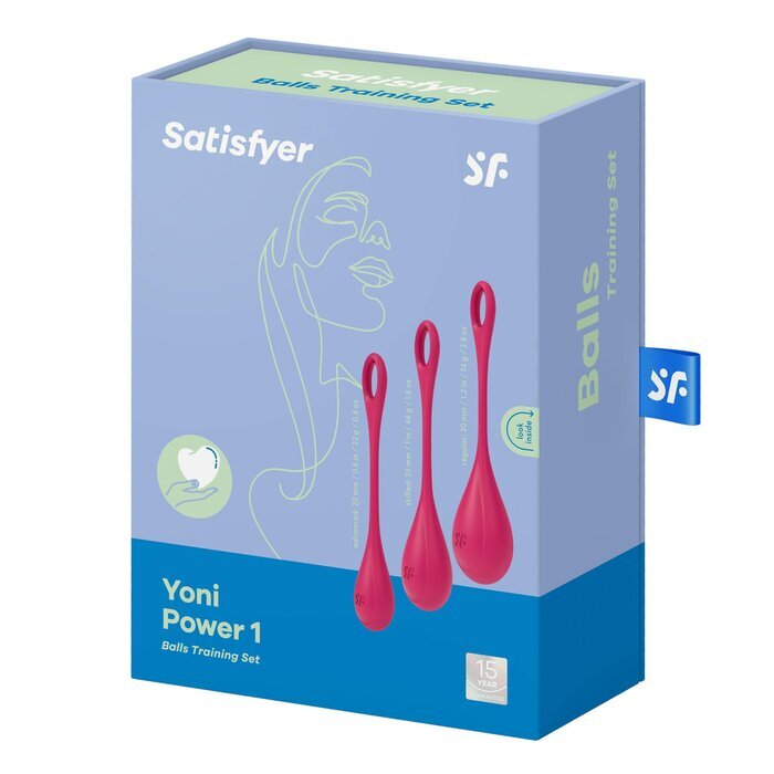 Satisfyer Yoni Power 1 Balls Training Set - # Red 1pc