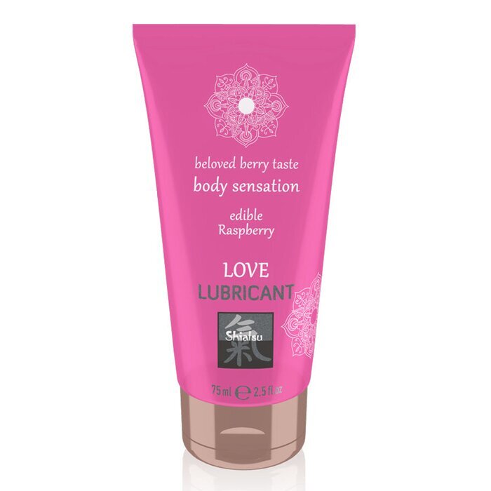 SHIATSU Love Lubricant Edible - Raspberry 75ml / 2.5oz