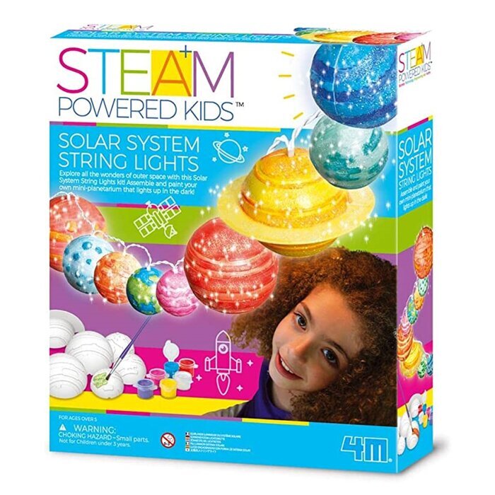 4M STEAM Powered Kids/Solar System String Lights 35x28x25mm