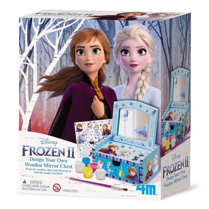 4M Disney/Frozen II/Design Your Own Wooden Mirror Chest 50x19x23mm