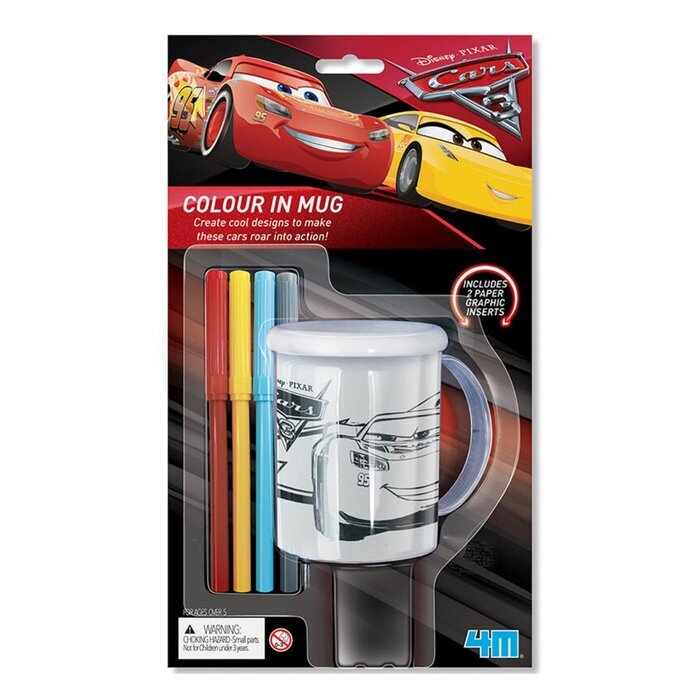 4M Disney/Pixar Cars/Colour In Mug 33x27x18mm