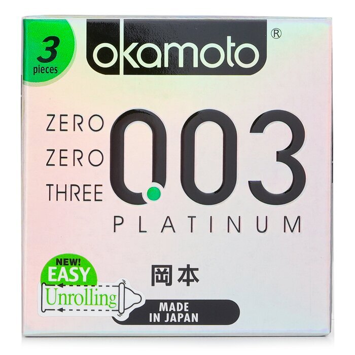 Okamoto 0.03 Platinum Condom 3pcs 3pcs/box