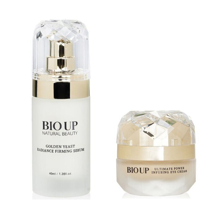 Natural Beauty BIO UP a-GG Golden Yeast Radiance Firming Serum 40ml + BIO UP a-GG Ultimate Power Infusing Eye Cream 20g 2pcs
