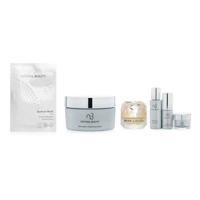 Natural Beauty Hydrating Series Travel Set + Cleaning Balm + Eye Cream +Cushion Mask(Exp. Date: 04/2024) 6pcs