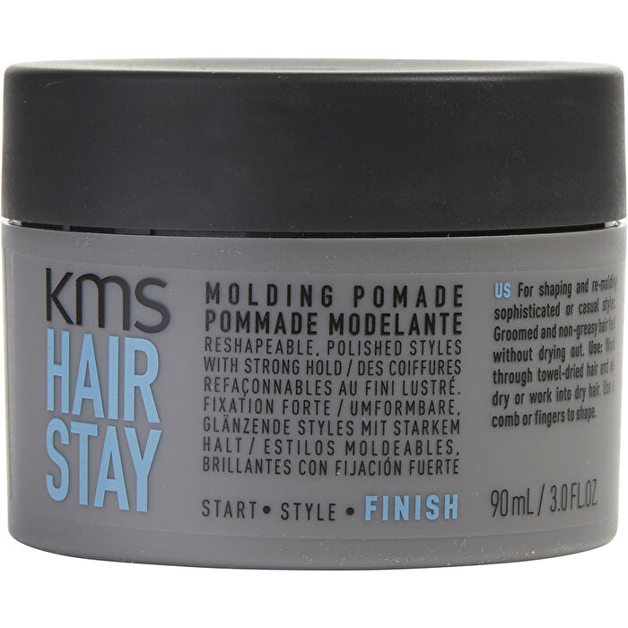 KMS California Hair Stay Molding Pomade (Reshapeable, Polished Styles with Strong Hold) 90ml/3oz