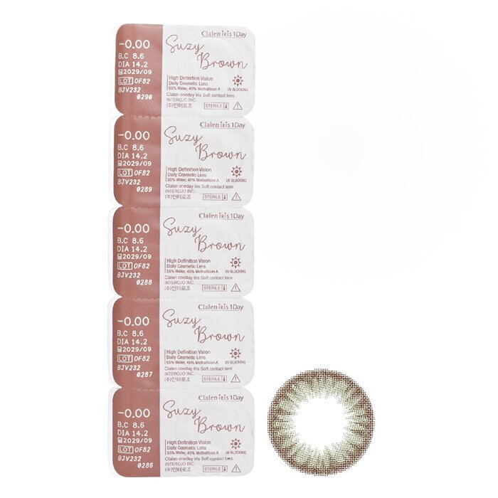 Clalen Iris 1Day Suzy Brown -0.00 5pcs x 1 strip