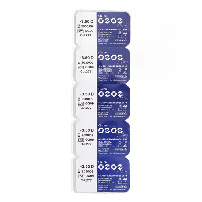 Clalen O2O2 Daily Clear -3.50 5pcs x 1 strip
