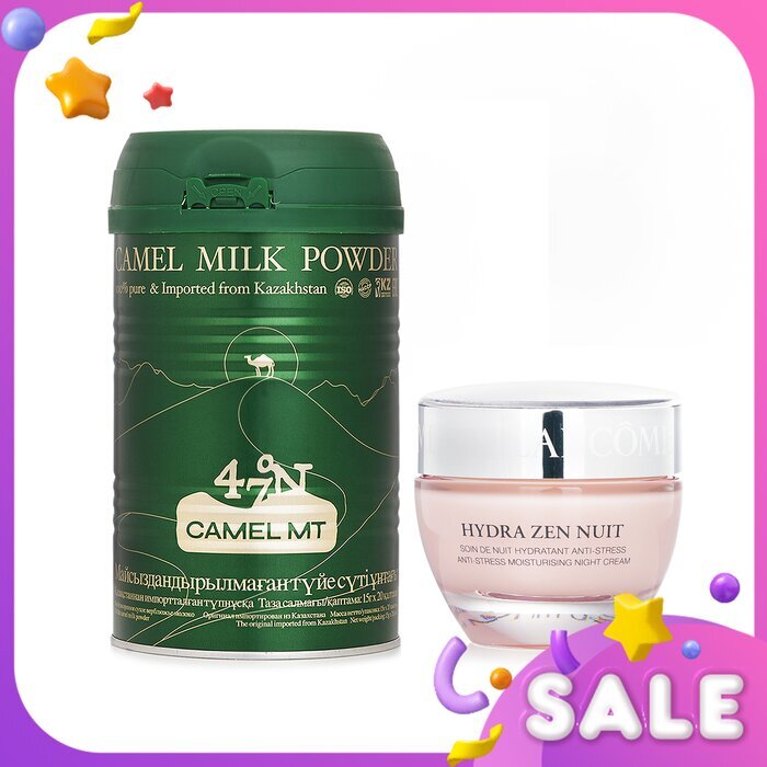 Lancome 【Camel Milk Powder Hydrating Repair Set】Deep Hydration  & Skin Soothing & Nighttime Repair 2pcs