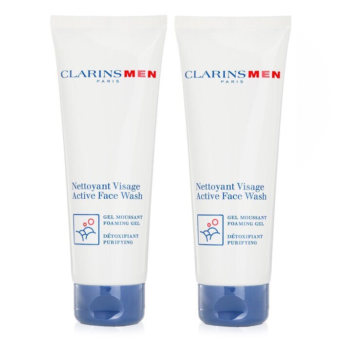 Clarins 【1+1 Set】Men Active Face Wash 125ml/4.4oz x2