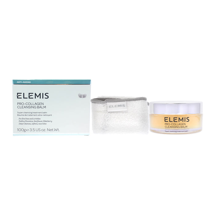 Elemis Pro-Collagen Cleansing Balm (Random Packaging) 100g X Natural Beauty r-PGA Deep Hydration Moisturizing Cushion Mask (Exp Date: 01/2026) 6x 20ml 2pcs