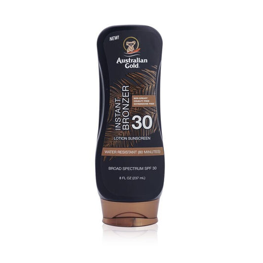 Australian Gold Lotion Sunscreen SPF 30 with Instant Bronzer 237ml/8oz