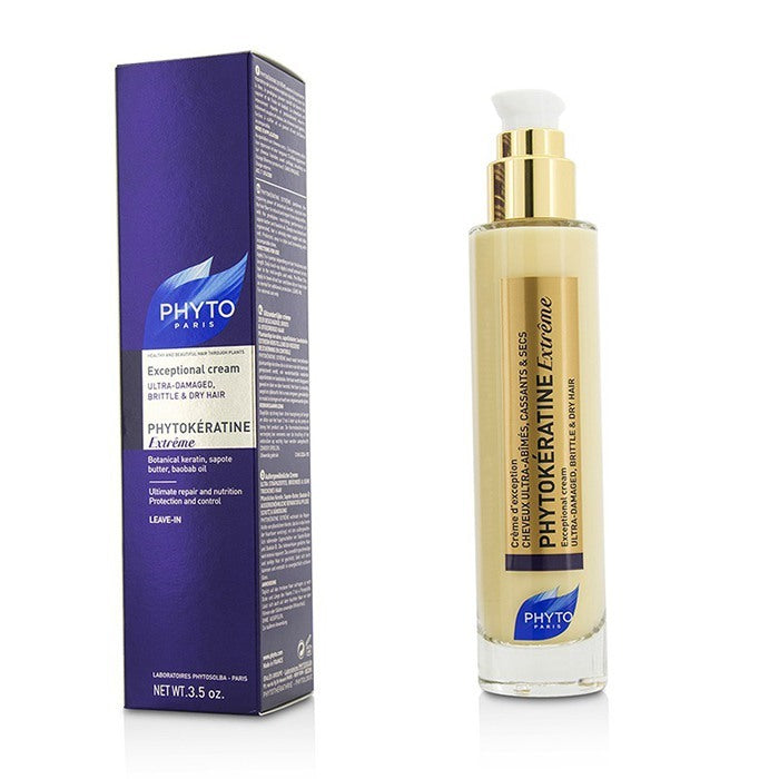 PhytoKeratine Extreme Exceptional Cream (Ultra-Damaged, Brittle & Dry Hair) 100ml/3.5oz