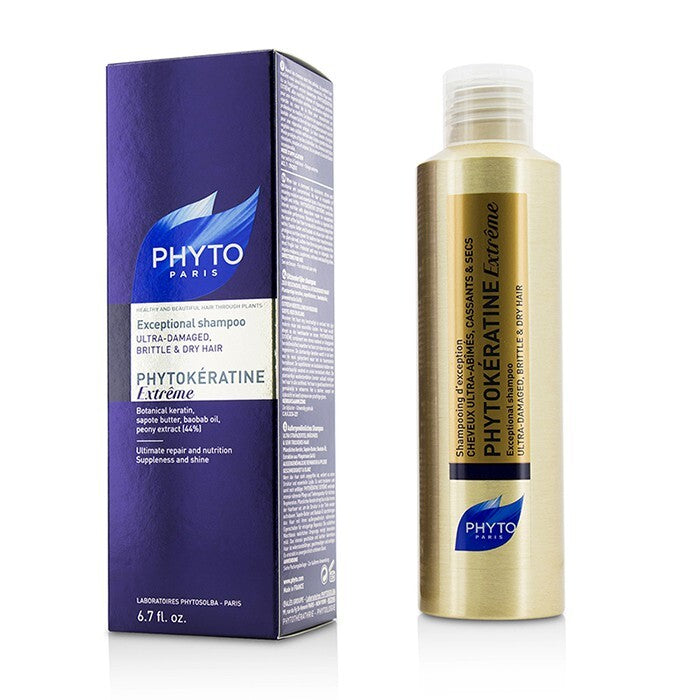 PhytoKeratine Extreme Exceptional Shampoo (Ultra-Damaged, Brittle & Dry Hair) 200ml/6.7oz